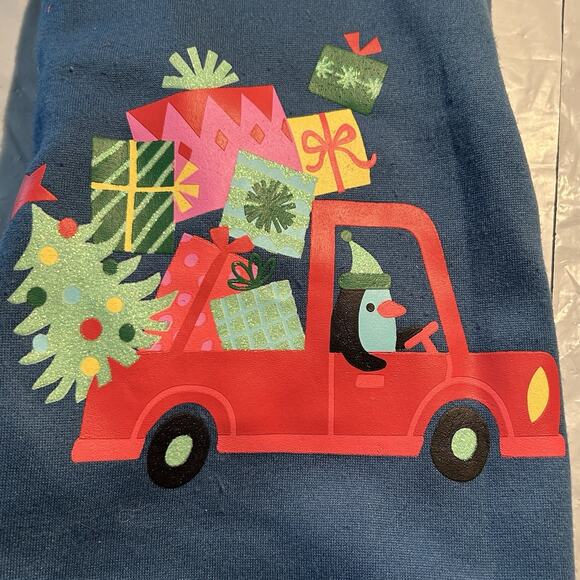 Wondershop Other - Wondershop Christmas Penguin Truck Blue Dog Pet Hoodie Size Medium